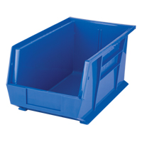 Stack & Hang Bin, 8-1/4" W x 7" H x 14-3/4" D, Blue OSI Industrial Sales