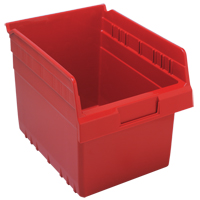 Bacs pour &eacute;tag&egrave;re Store-Max, 8-3/8" la x 8" H x 11-5/8" p, Rouge, Capacit&eacute; 44 lb OSI Industrial Sales