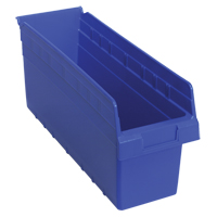 Bacs pour &eacute;tag&egrave;re Store-Max, 6-5/8" la x 8" H x 17-7/8" p, Bleu, Capacit&eacute; 56 lb OSI Industrial Sales