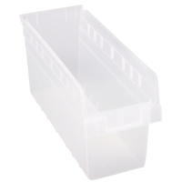 Bacs pour &eacute;tag&egrave;re Store-Max, 6-5/8" la x 8" H x 17-7/8" p, Transparent, Capacit&eacute; 56 lb OSI Industrial Sales