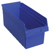 Bacs pour &eacute;tag&egrave;re Store-Max, 8-3/8" la x 8" H x 17-7/8" p, Bleu, Capacit&eacute; 56 lb OSI Industrial Sales