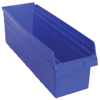 Bacs pour &eacute;tag&egrave;re Store-Max, 8-3/8" la x 8" H x 23-5/8" p, Bleu, Capacit&eacute; 68 lb OSI Industrial Sales