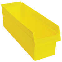 Bacs pour &eacute;tag&egrave;re Store-Max, 8-3/8" la x 8" H x 23-5/8" p, Jaune, Capacit&eacute; 68 lb OSI Industrial Sales