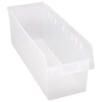 Bacs pour &eacute;tag&egrave;re Store-Max, 8-3/8" la x 8" H x 23-5/8" p, Transparent, Capacit&eacute; 68 lb OSI Industrial Sales