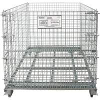 Conteneur repliable en m&eacute;tal grillag&eacute;, 40" la x 48" p x 42" h, Capacit&eacute; de 4000 lb OSI Industrial Sales