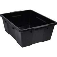 Contenant avec loquets en plastique,  la x 21" p x 7,75" h, Noir OSI Industrial Sales