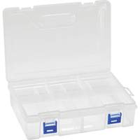 Plastic Compartment Box, 6.25" W x 9.25" D x 2.2" H, 8 Compartments OSI Industrial Sales
