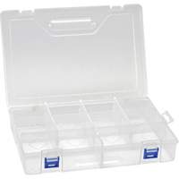 Plastic Compartment Box, 7.75" W x 11.75" D x 2.2" H, 10 Compartments OSI Industrial Sales
