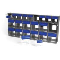 Tilt Bins Unit, 23-5/8" W x 3-5/8" D x 11-1/6" H, 21 Drawers OSI Industrial Sales