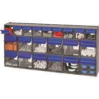 Tilt Bins Unit, 23-5/8" W x 3-5/8" D x 11-1/6" H, 21 Drawers OSI Industrial Sales