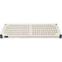 Wire Shelving Unit with Plastic Shelves, Wire Frame with Plastic Shelves, Boltless, 600 lbs. Capacity, 30" W x 72" H x 18" D OSI Industrial Sales