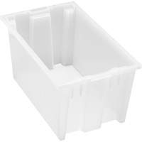 Contenant robuste Stack & Nest, 9" x 11" x 18", Transparent OSI Industrial Sales