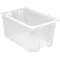 Contenant robuste Stack & Nest, 12" x 19,5" x 23,5", Transparent OSI Industrial Sales