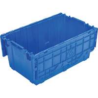 FP243C FliPak Nestable Tote, 26.9" x 16.9" x 12.1", Blue OSI Industrial Sales