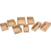 Deep Corrugated Parts Bins, 11-3/4" W x 17-1/4" D x 4-1/2" H, Beige OSI Industrial Sales