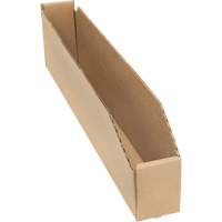 Deep Corrugated Parts Bins, 2-7/8" W x 17-1/4" D x 4-1/2" H, Beige OSI Industrial Sales