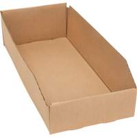 Deep Corrugated Parts Bins, 7-3/4" W x 17-1/4" D x 4-1/2" H, Beige OSI Industrial Sales