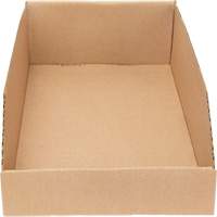 Deep Corrugated Parts Bins, 9-3/4" W x 17-1/4" D x 4-1/2" H, Beige OSI Industrial Sales