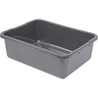 All-Purpose Ribbed-Bottom Storage Tub, 7" H x 15" D x 21" L, Plastic, Grey OSI Industrial Sales