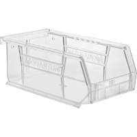 Crystal Clear Ultra Bins, 4-1/8" W x 3" H x 7-3/8" D, Clear OSI Industrial Sales