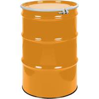 Steel Drums, 55 US gal (45 imp. gal.), Unlined, Orange, Open Top, UN1A2/Y1.5/150, 16 Gauge OSI Industrial Sales