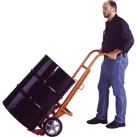 Chariots ergonomiques pour baril, Fabriqu&eacute; en Acier, 55 - 85 gal. US (45 - 70 gal. imp.) OSI Industrial Sales
