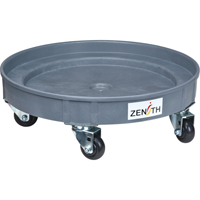 Leak Containment Drum Dolly, 24.25" dia. X 7.625" H, 1.5 US Gal. Spill Cap. OSI Industrial Sales