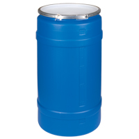 Polyethylene Drums, 30 US gal. (25 imp. Gal.), Open Top, Blue OSI Industrial Sales