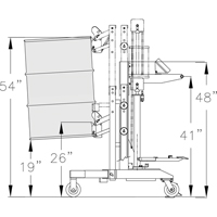Manipulateur ergonomique de baril &agrave; balance, DM-100-S, 30 - 85 gal. US (25 - 70 gal. imp.) OSI Industrial Sales