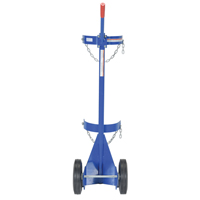 Chariot pour bouteille de gaz, Roues Caoutchouc, Base de 12" la x 15-1/2" lo, 500 lb OSI Industrial Sales