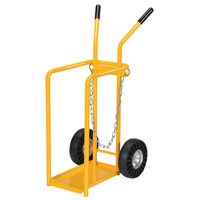 Chariot pour bouteille de gaz, Roues Caoutchouc moul&eacute;, Base de 9-13/16" la x 16" lo, 150 lb OSI Industrial Sales