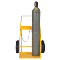 Chariot pour bouteille de gaz, Roues Caoutchouc, Base de 22" la x 14-1/8" lo, 250 lb OSI Industrial Sales