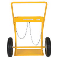 Chariot pour bouteille de gaz, Roues Caoutchouc, Base de 22" la x 14-1/8" lo, 250 lb OSI Industrial Sales