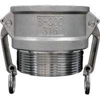 Cam & Groove Coupling, Stainless Steel, Type B, 2-1/2", Male NPT, 150 PSI OSI Industrial Sales