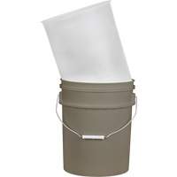Doublure pour seau en plastique, 11-1/4" dia. x 14" h, 5 gal. US (4,16 gal. imp.) capacit&eacute; OSI Industrial Sales