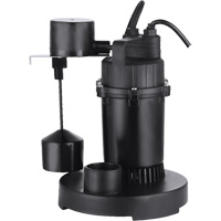 Thermoplastic Submersible Sump Pump, 2560 GPH, 115 V, 4.6 A, 1/3 HP OSI Industrial Sales