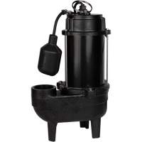Cast Iron Sewage Pump, 120 V, 9.5 A, 6000 GPH, 1/2 HP OSI Industrial Sales