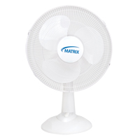 Oscillating Desk Fan with Push Buttons, 16" Diameter, 3 Speeds OSI Industrial Sales