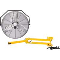 Industrial Workstation Fan Kit with Double Locking Arm, 24" Dia., 3 Speeds OSI Industrial Sales