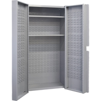 Deep Door Combination Cabinet, 38" W x 24" D x 72" H, Grey OSI Industrial Sales