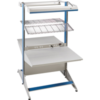 Postes de travail modulaires ergonomiques - Exemples de configurations - A-DC Ajouts de coin &agrave; deux c&ocirc;t&eacute;s, 36" la x 56" p x 84" h, Ajout de coin &agrave; deux c&ocirc;t&eacute;s OSI Industrial Sales