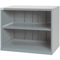 Shelf Cabinets, Steel, 33-1/2" H x 40-1/4" W x 22-1/2" D, Light Grey OSI Industrial Sales