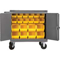 Mobile Workbench Cabinet with Bins, Steel Surface OSI Industrial Sales