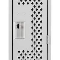Clean Line Lockers, 12" x 15" x 72", Steel, Grey, Rivet (Assembled), Perforated OSI Industrial Sales