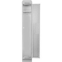 Clean Line Lockers, 12" x 18" x 82", Steel, Grey, Rivet (Assembled), Perforated OSI Industrial Sales