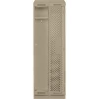 Clean Line Lockers, Bank of 2, 24" x 12" x 82", Steel, Beige, Rivet (Assembled), Perforated OSI Industrial Sales