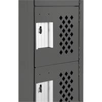 Assembled Lockerettes Clean Line Perforated Economy Lockers, 6 -tier, 18" x 72" x 12", Steel OSI Industrial Sales