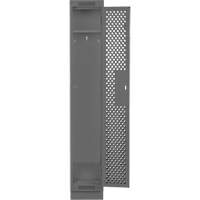 Clean Line Lockers, 12" x 15" x 76", Steel, Charcoal, Rivet (Assembled), Perforated OSI Industrial Sales