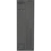 Clean Line Lockers, Bank of 2, 24" x 15" x 76", Steel, Charcoal, Rivet (Assembled), Perforated OSI Industrial Sales
