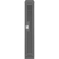 Clean Line Lockers, 12" x 12" x 82", Steel, Charcoal, Rivet (Assembled), Perforated OSI Industrial Sales